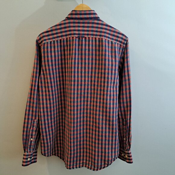 Banana Republic Men's Medium Linen Standard Fit Long Sleeve Button Down Shirt - Picture 3 of 14